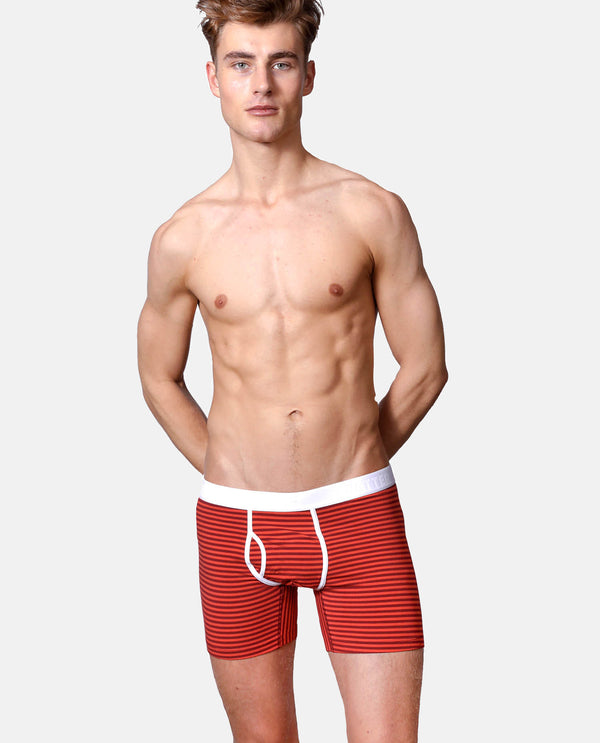 Boxer Brief "Classy Claus" Red Stripes