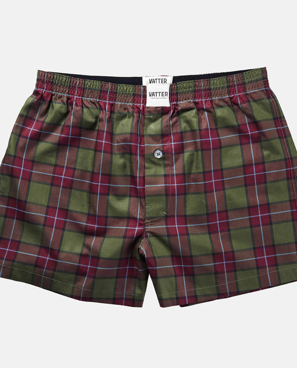 Boxer Short "Loose Larry" Red/Green Checked