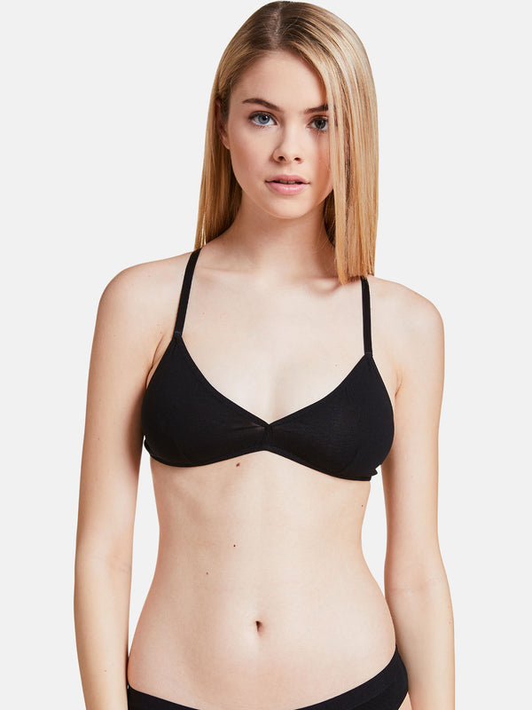 
Triangle Bra "Fine Frieda" Black Crossback

