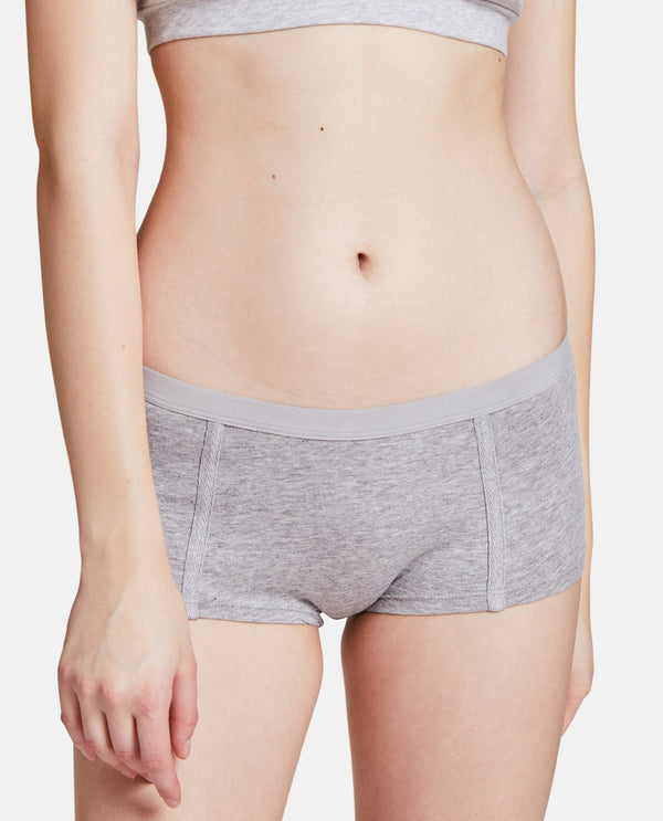 Boy Short "Easy Emma" Grey Melange 3-Pack