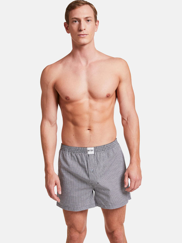 Boxer Short "Loose Larry" Black/White Checked