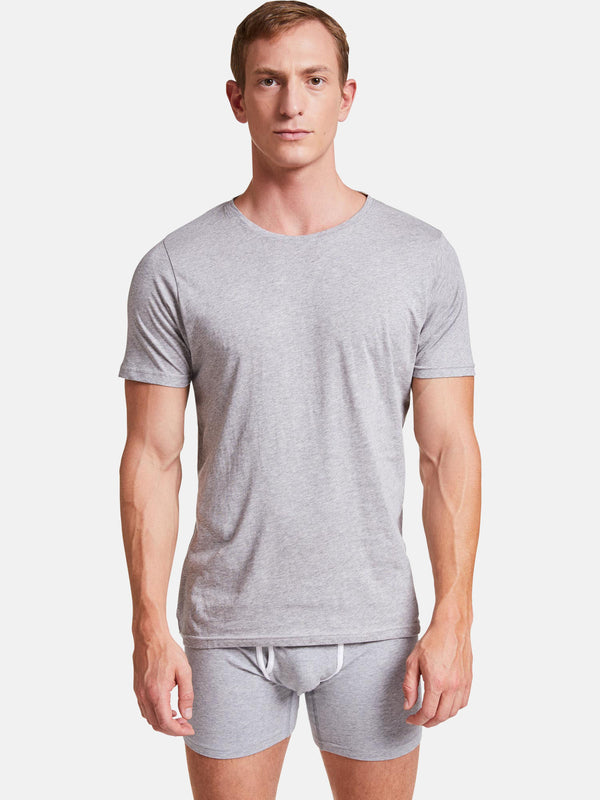 T-Shirt "Basic Bob" Grey Melange