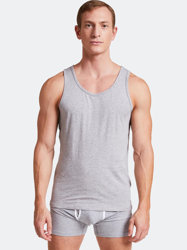 Tank Top "Tough Tony" Grey Melange