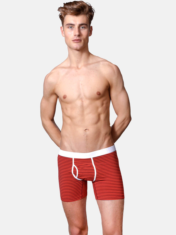 Boxer Brief "Classy Claus" Red Stripes