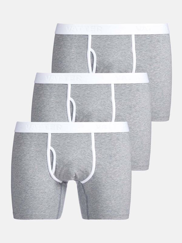 Boxer Brief "Classy Claus" Grey Melange 3-Pack