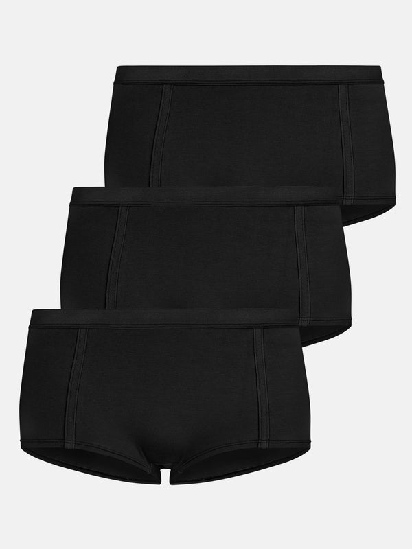Boy Short "Easy Emma" Black 3-Pack