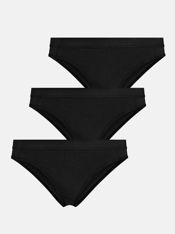 Brazilian Slip "Little Lucy" Black 3-Pack