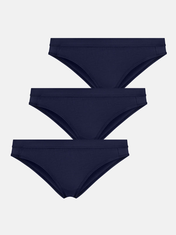 Brazilian Slip "Little Lucy" Navy 3-Pack